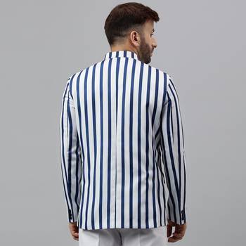 Multicolour lining polyester viscose blazer 5