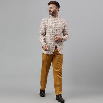 Multicolour  embroidered printed polyester viscose blazer 2