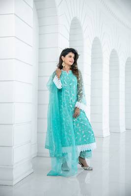Sea green pakistani set 2