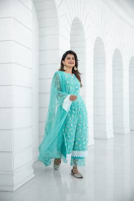 Sea green pakistani set 5