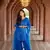 Electric Blue Punjabi Salwar Suit