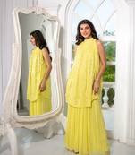 Yellow bund gala co-ord set