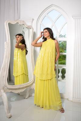 Yellow bund gala co-ord set 2