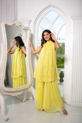 Yellow bund gala co-ord set 3