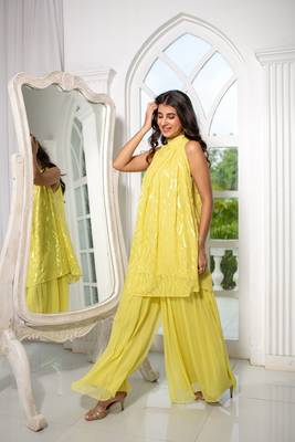 Yellow bund gala co-ord set 5