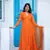 Orange anarkali set