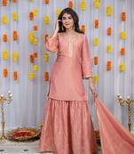 Peach golden sharara