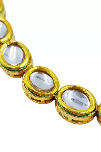 white gold plated necklace & earring jewellery set for women