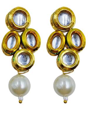 white gold plated necklace & earring jewellery set for women 4