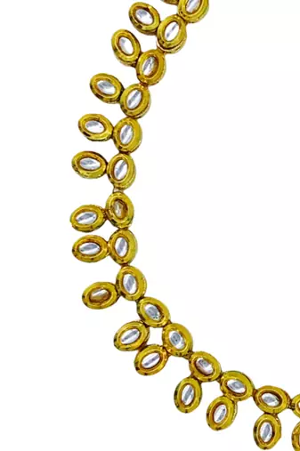 white gold plated necklace & earring jewellery set for women