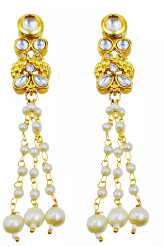 gold plated peacock designer ethnic necklace set for women