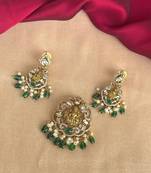 Ad pendent set south indian temple jewelry set