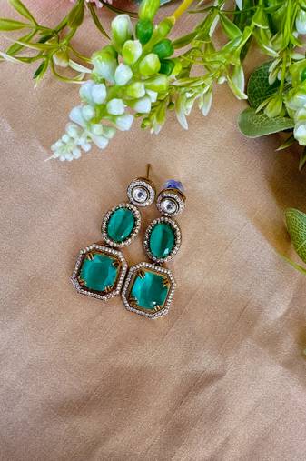 Dangle earrings sabyasachi inspired stone