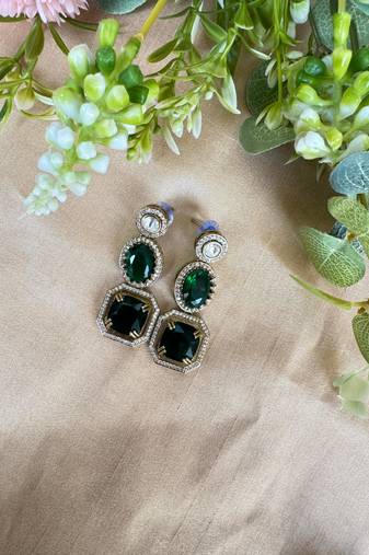 Dangle earrings sabyasachi inspired stone