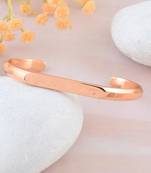 Rose gold open adjustable bangle kada men women