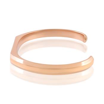 Rose gold open adjustable bangle kada men women 3