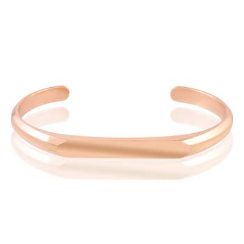 Rose gold open adjustable bangle kada men women 4