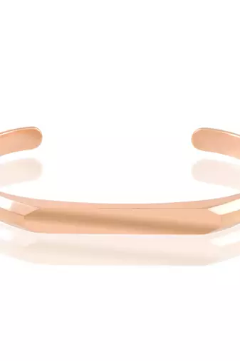Rose gold open adjustable bangle kada men women