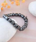 Gun metal stretch bracelet
