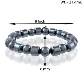 Gun metal stretch bracelet 2