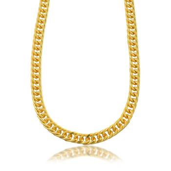 Brass micron gold necklace chain men women 2