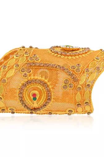 Brass gold plated arm cuff traditional jewellery women