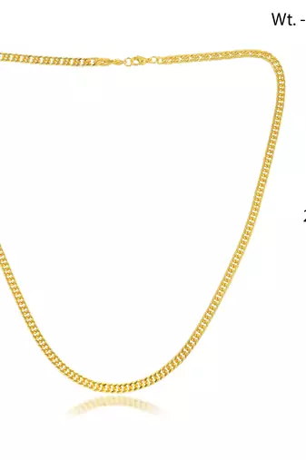 Brass micron gold necklace chain men women