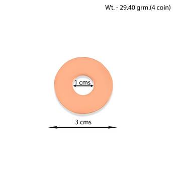 Pure copper hole coins set of 4 3