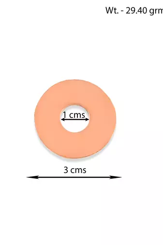 Pure copper hole coins set of 4
