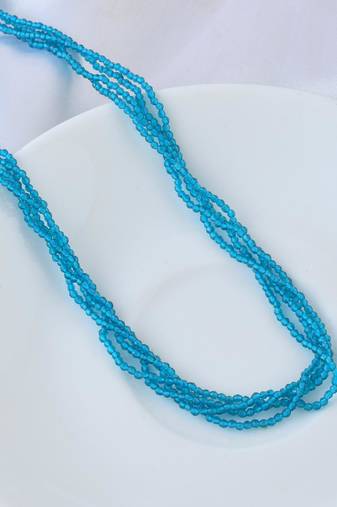 Multi strand turquoise firoza necklace women