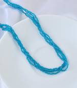 Multi strand turquoise firoza necklace women