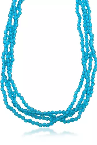 Multi strand turquoise firoza necklace women
