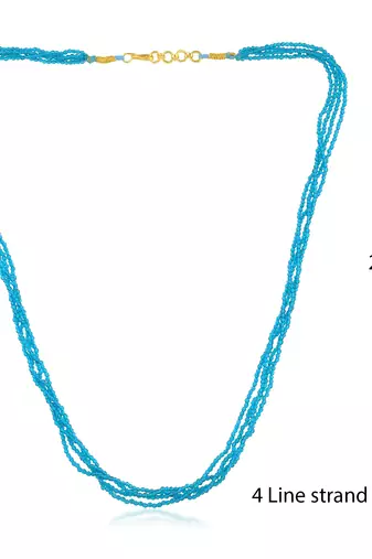 Multi strand turquoise firoza necklace women