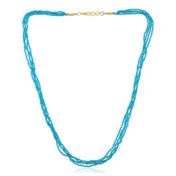Multi strand turquoise firoza necklace women 4