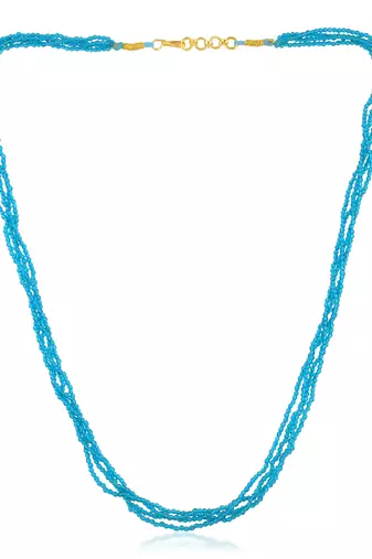 Multi strand turquoise firoza necklace women