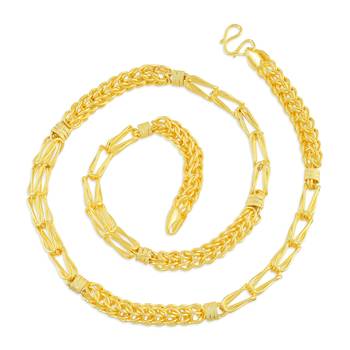 Brass gold thick men necklace chain 1