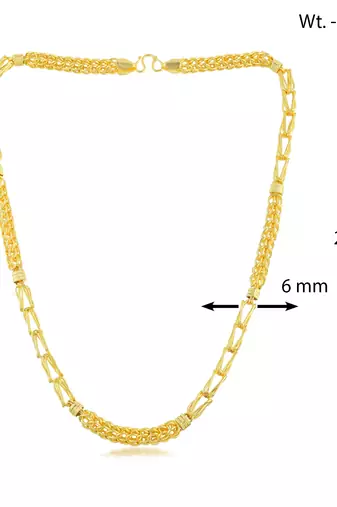Brass gold thick men necklace chain