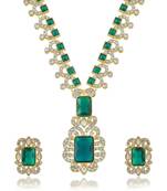 Brass gold mrs ambani replica necklace set