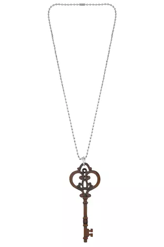 Copper key shaped pendant free size