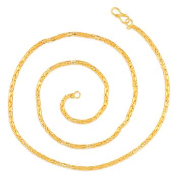 Brass micron gold light weight chain necklace men women 3