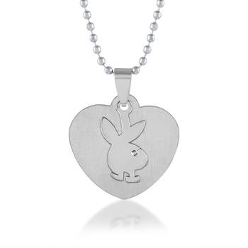 Stainless steel playboy pendant 1