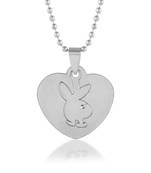 Stainless steel playboy pendant