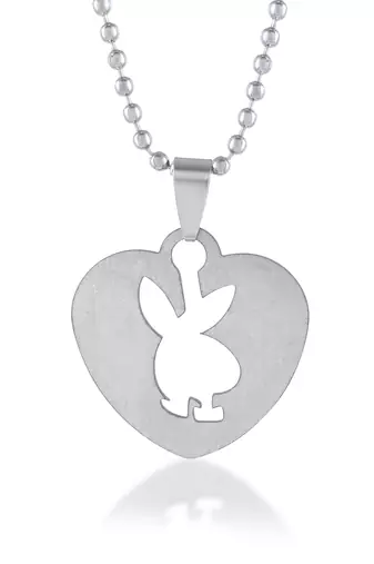 Stainless steel playboy pendant