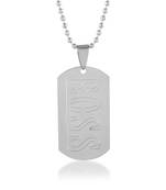 Stainless steel boss cut out pendant