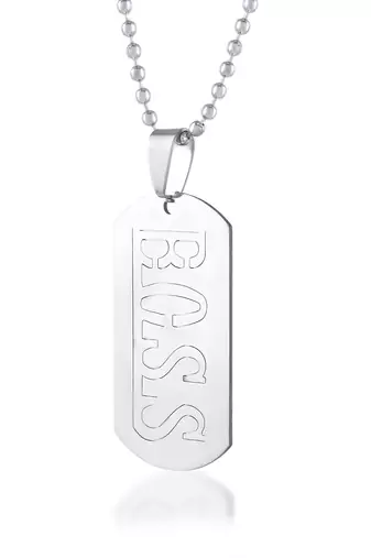 Stainless steel boss cut out pendant