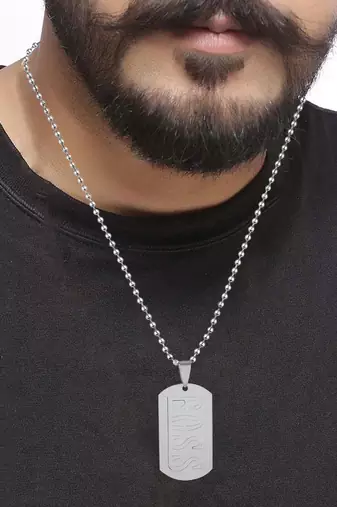 Stainless steel boss cut out pendant
