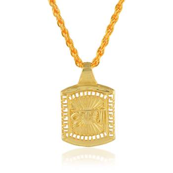 Brass gold krishna pendant 1