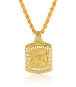 Brass gold krishna pendant