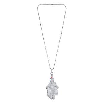 Silver plated ayyappa reversible pendant free size 2