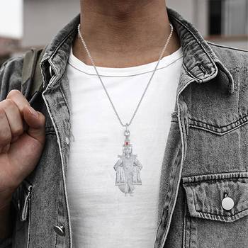 Silver plated ayyappa reversible pendant free size 4